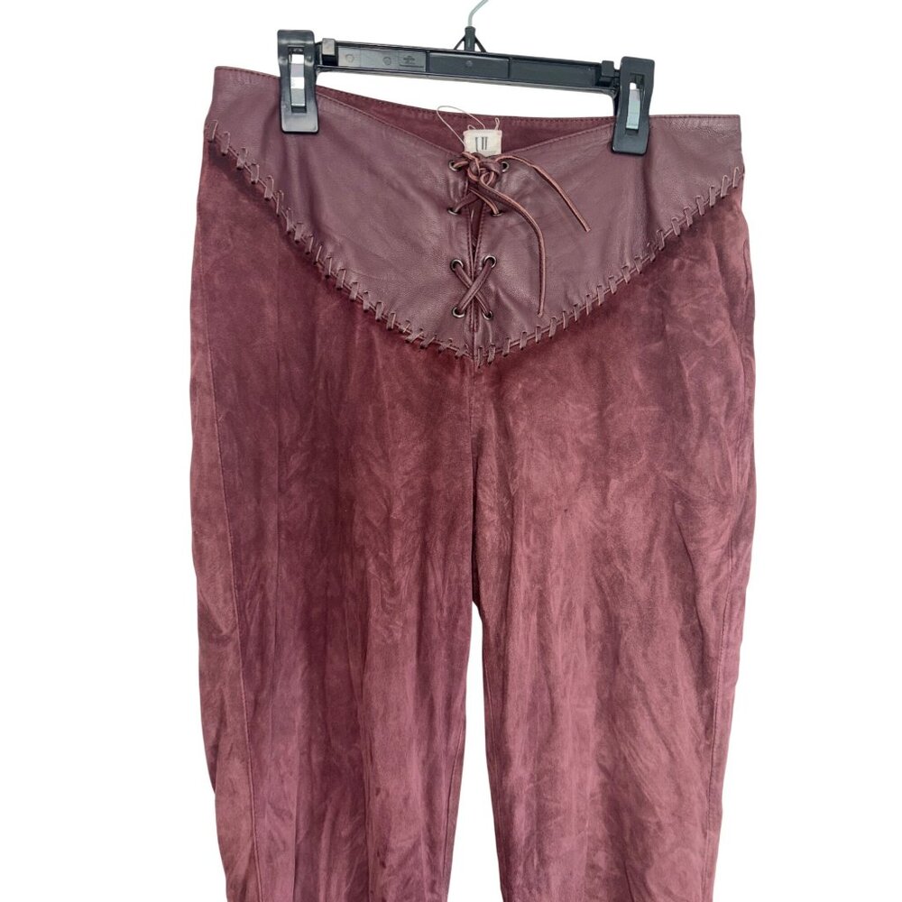 Understated Leather Sonny Suede Pants in Chocolate Small New Womens Leather - Picture 9 of 15